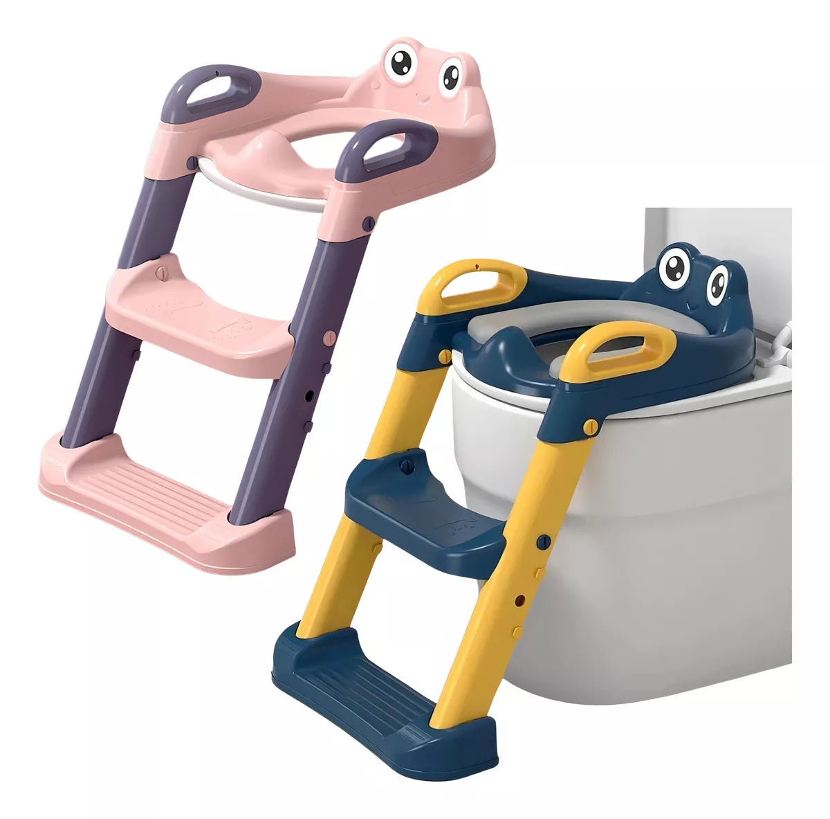 Escalera De Bano Inodoro De Ojitos
