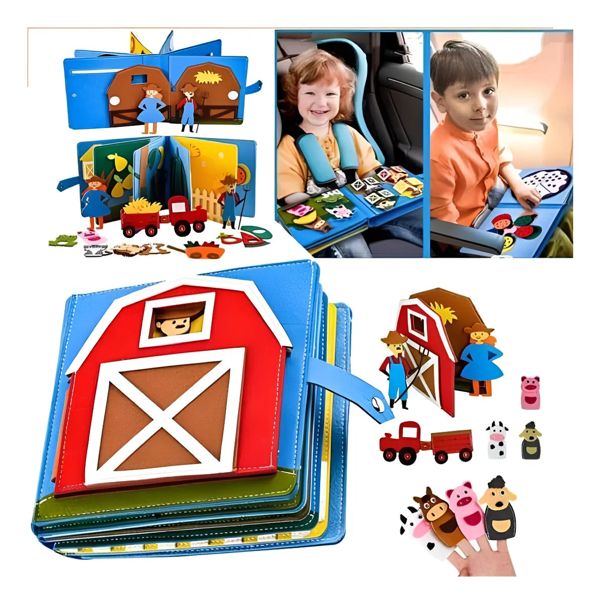 Libro Sensorial Texturas Granja 3D