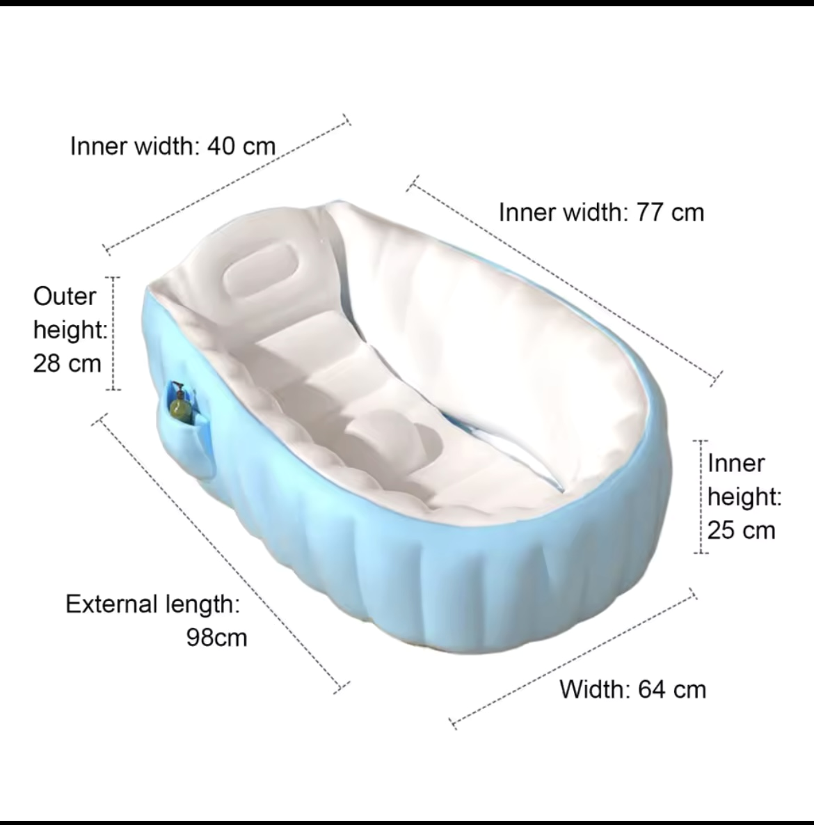 Bañera Inflable Portátil para Bebé