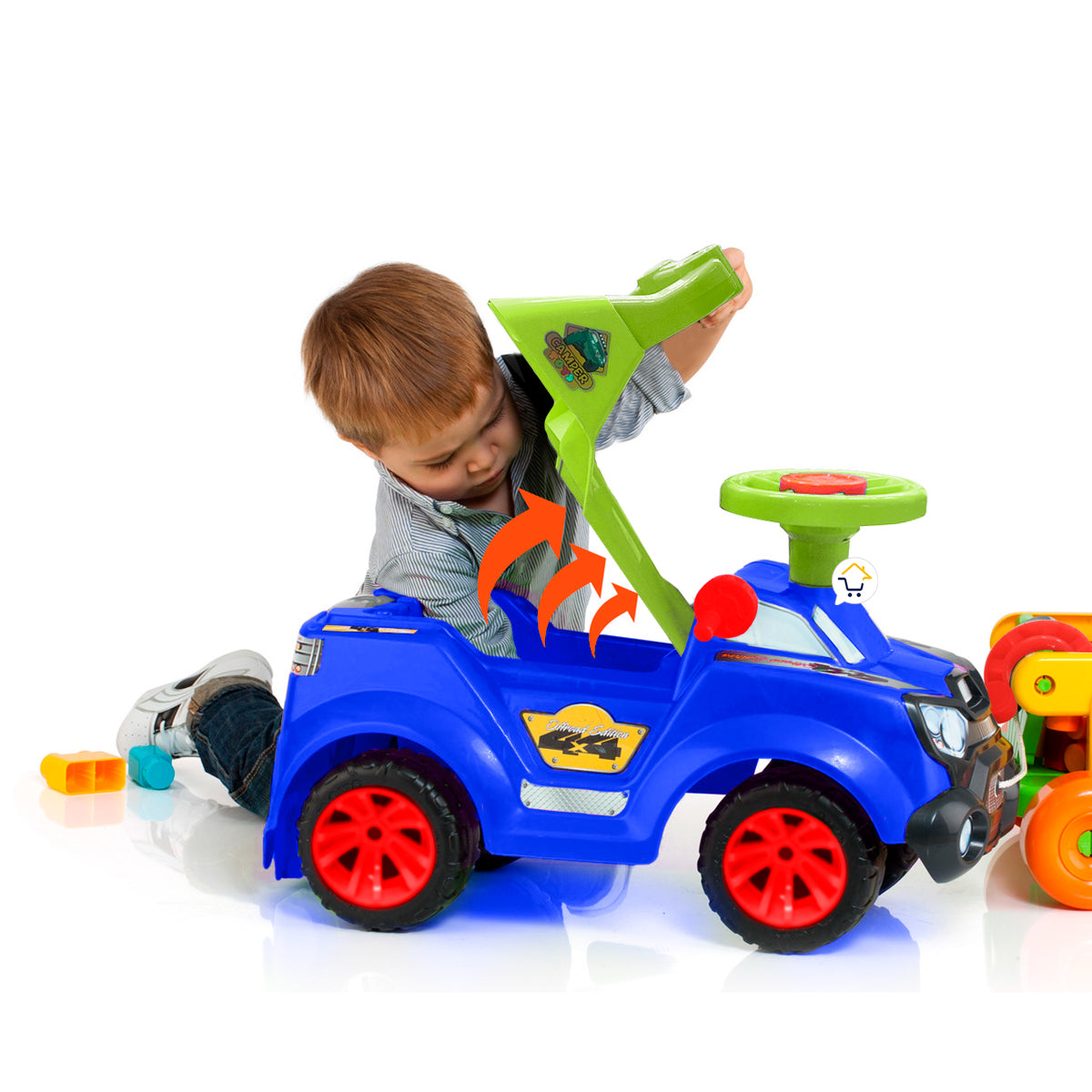 Carro Paseador Y Montable 3 En 1