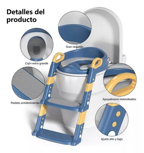 Escalera De Bano Inodoro De Ojitos