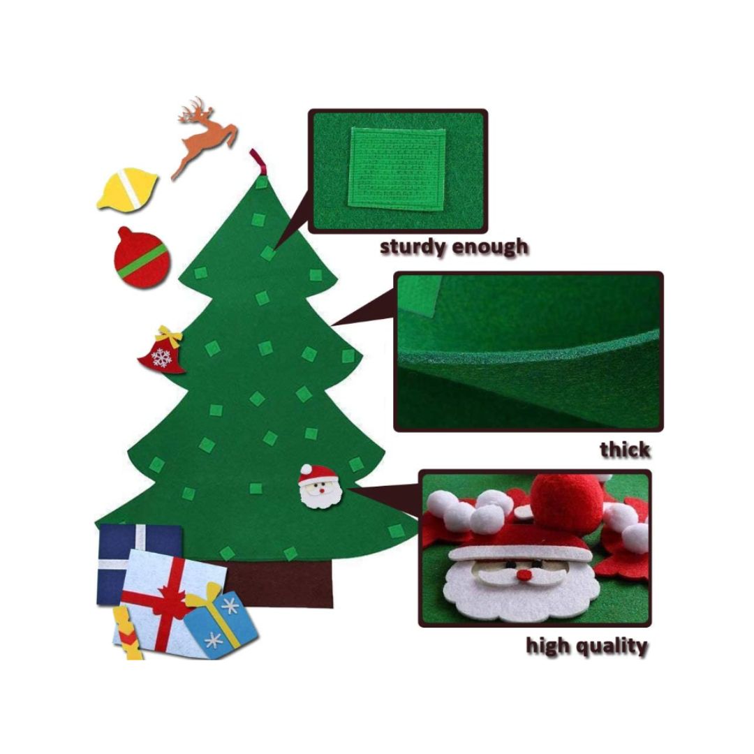 Árbol de Navidad Montessori en Fieltro