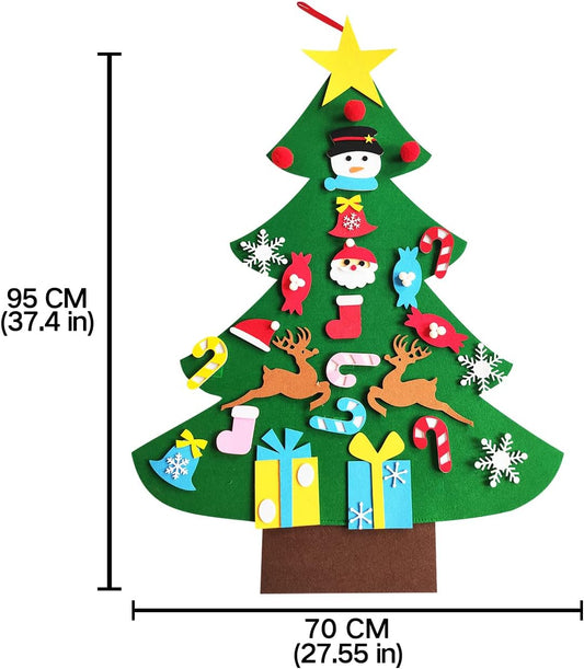 Árbol de Navidad Montessori en Fieltro