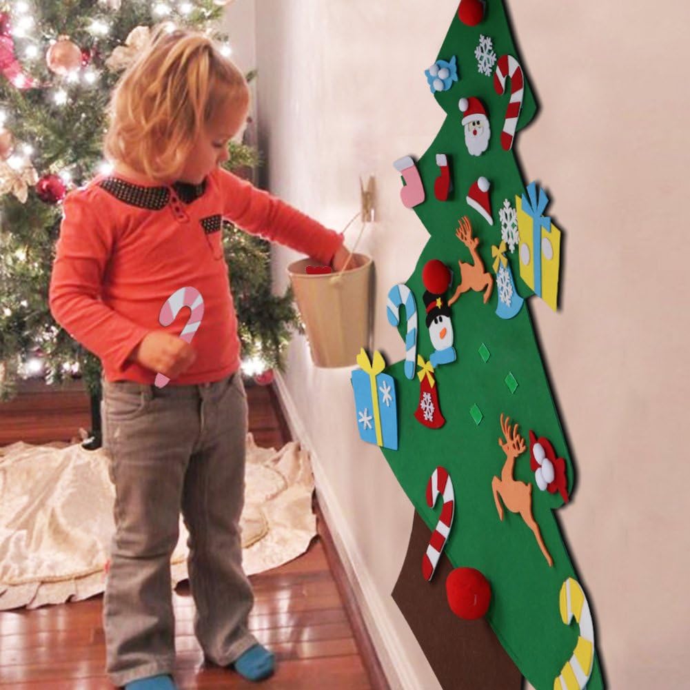 Árbol de Navidad Montessori en Fieltro