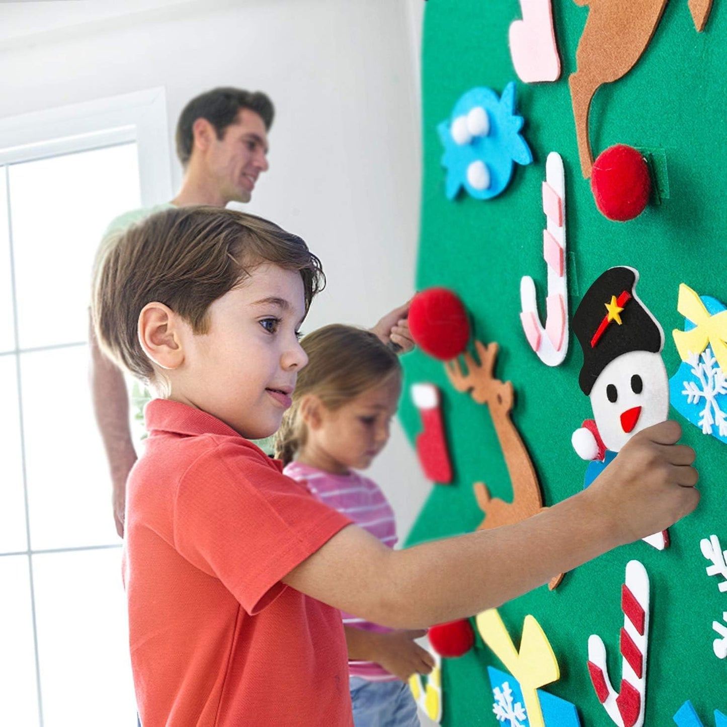 Árbol de Navidad Montessori en Fieltro