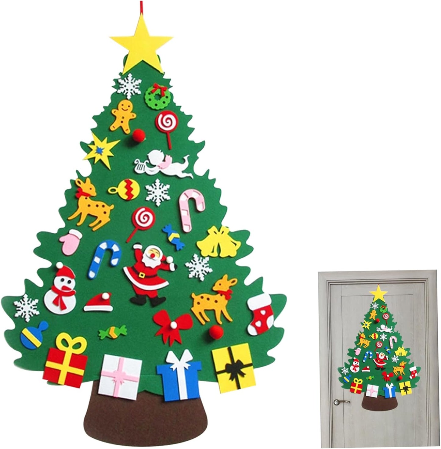 Árbol de Navidad Montessori en Fieltro