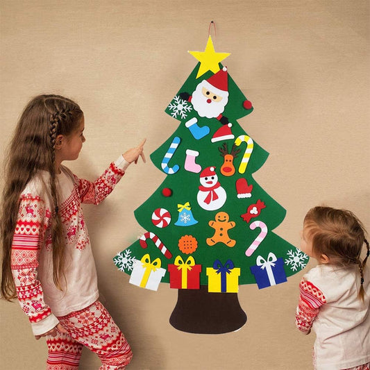 Árbol de Navidad Montessori en Fieltro