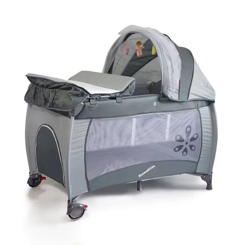Cuna Corral Camping Plegable con Toldillo y Cambiador
