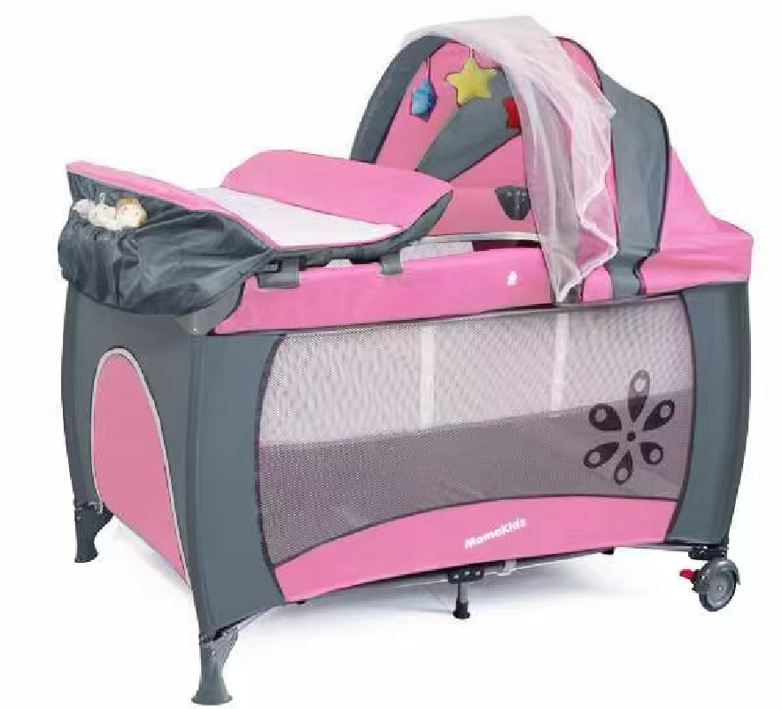 Cuna Corral Camping Plegable con Toldillo y Cambiador