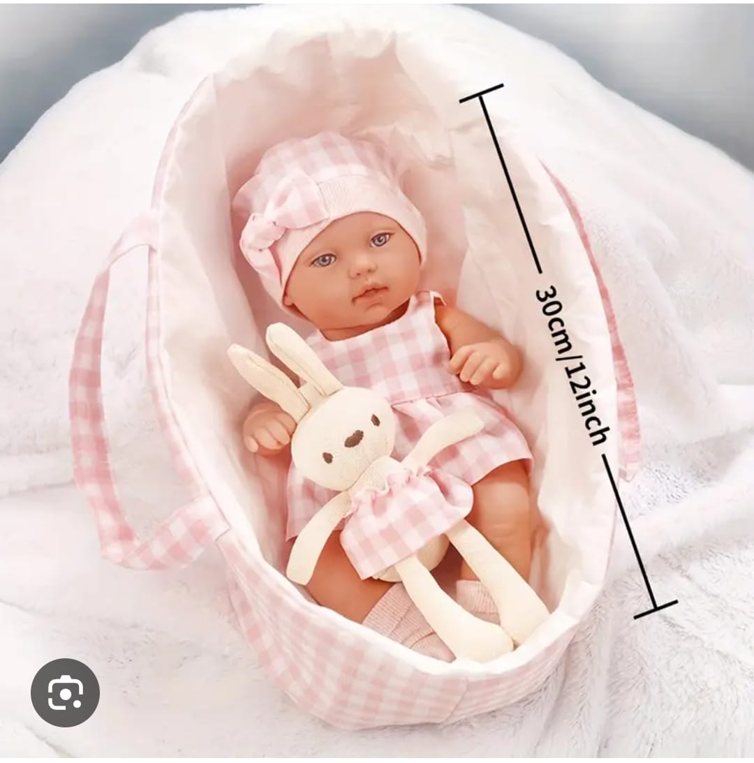 Muñeca Reborn con Cuna