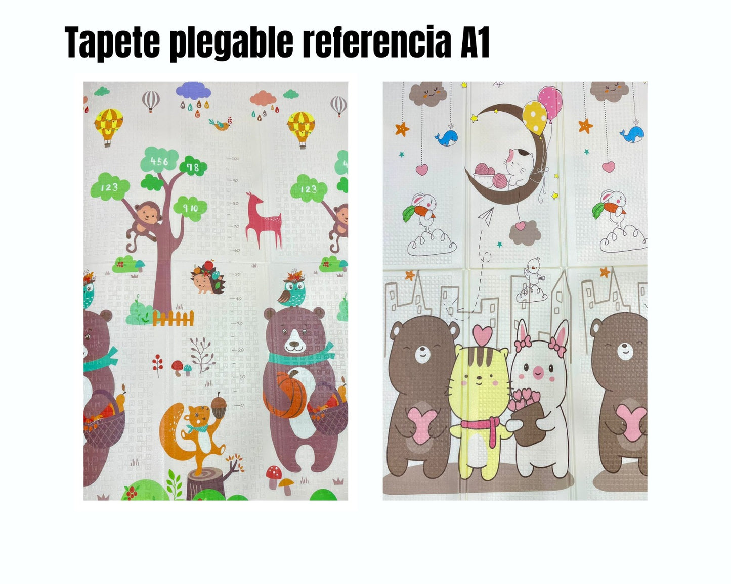Tapete Plegable para Bebé Doble Faz 200x180 cm