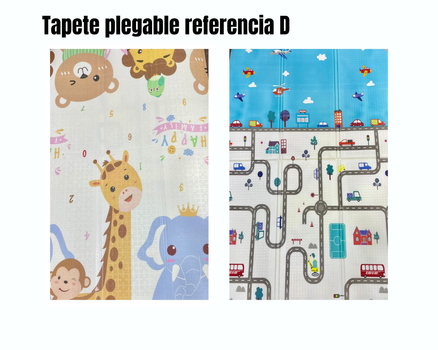 Tapete Plegable para Bebé Doble Faz 200x180 cm