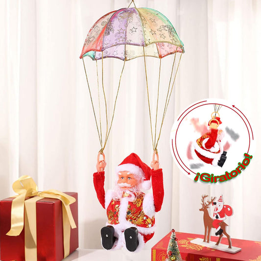 Papa Noel Paracaidas Giratorio