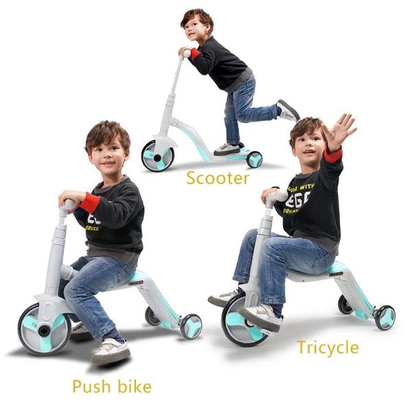 Scooter 3 en 1 Evolutivo con Música e Iluminación