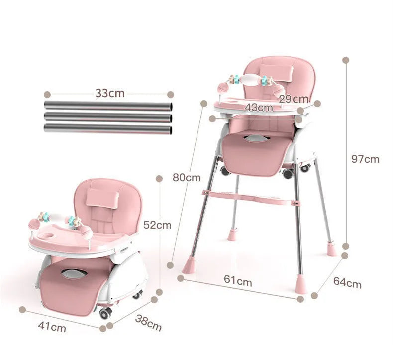 Silla Comedor Alta 4 en 1
