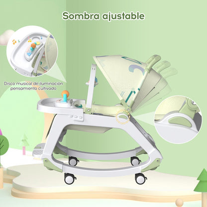 Silla Mecedora 5 En 1 Con Ruedas