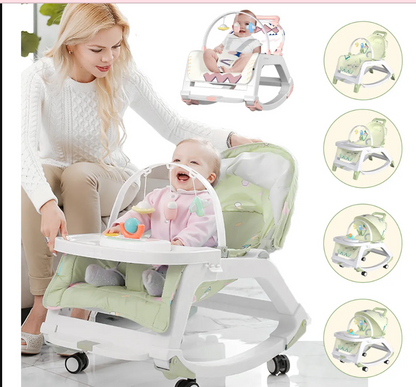 Silla Mecedora 5 En 1 Con Ruedas