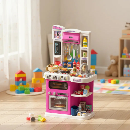 Cocina Infantil Agua, Vapor, Luces y Sonidos