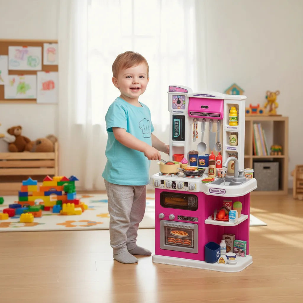 Cocina Infantil Agua, Vapor, Luces y Sonidos