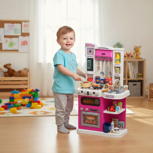 Cocina Infantil Agua, Vapor, Luces y Sonidos