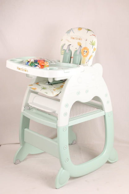 Silla de Comer Bebé 3 en 1 – Comedor, Escritorio y Musical