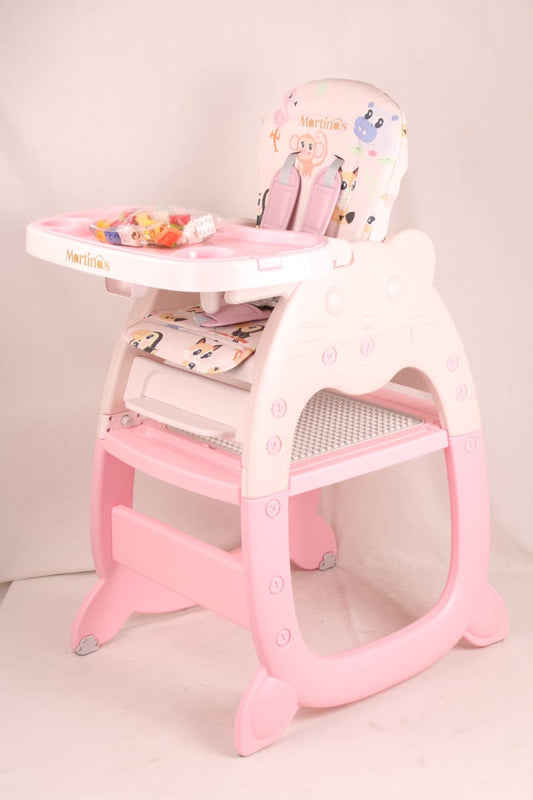 Silla de Comer Bebé 3 en 1 – Comedor, Escritorio y Musical