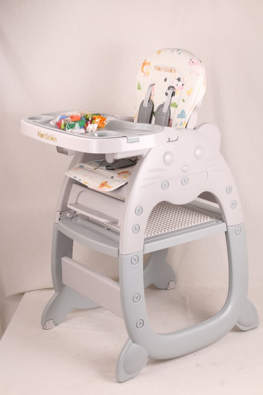 Silla de Comer Bebé 3 en 1 – Comedor, Escritorio y Musical