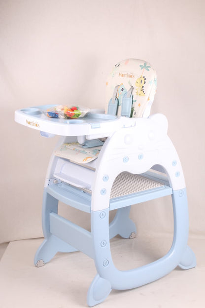 Silla de Comer Bebé 3 en 1 – Comedor, Escritorio y Musical