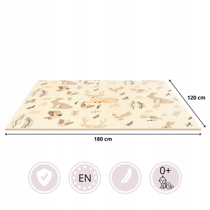 Tapete Plegable para Bebé Doble Faz 200x180 cm