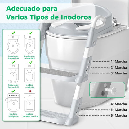 Escalera De Bano Inodoro De Ojitos
