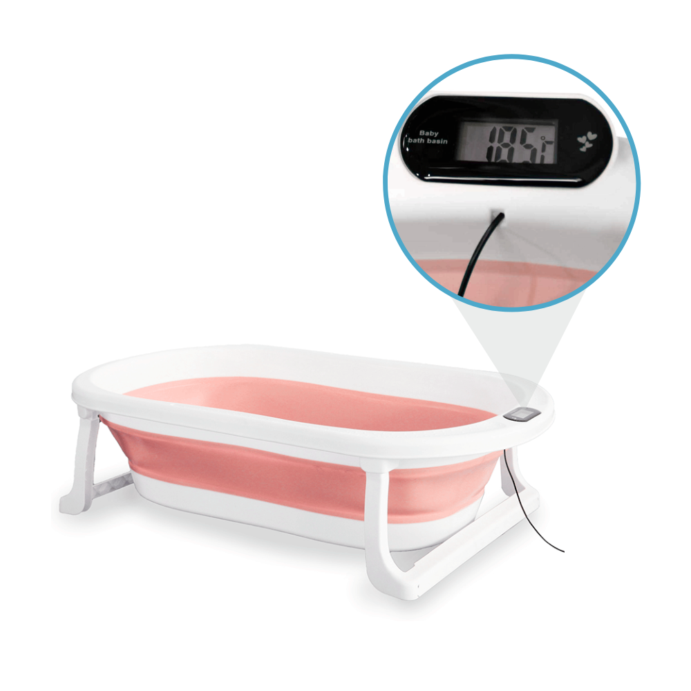 Bañera Plegable Infantil con Termómetro