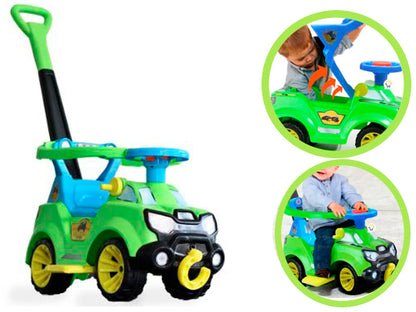 Carro Paseador Y Montable 3 En 1