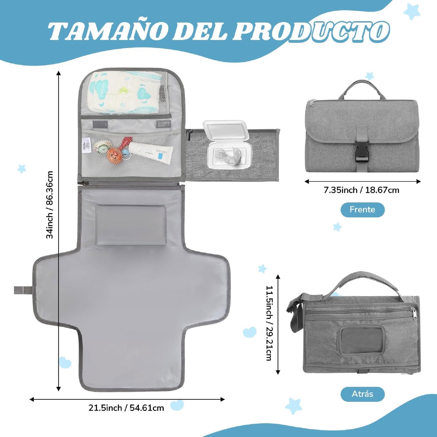 Cambiador De Panales Plegable Portatil