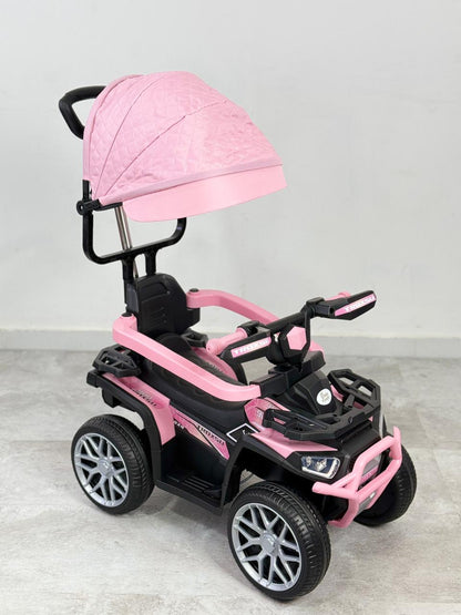 Cuatrimoto Recargable con Control Direccional, Capota y Guia