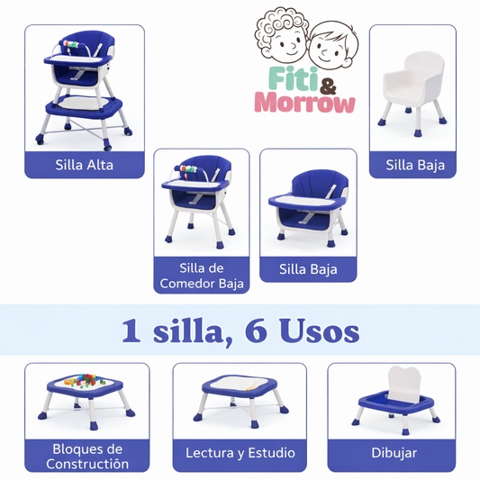 Silla Comedor Escritorio 6 en 1