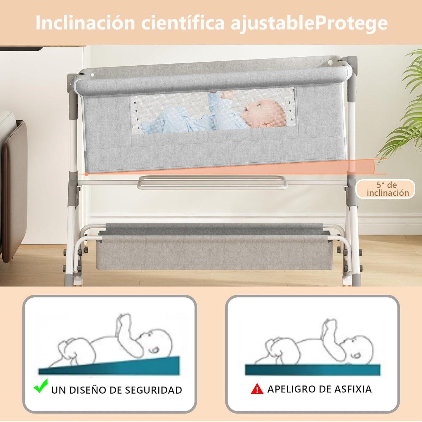 Corral Cuna Colecho Moisés 3 en 1