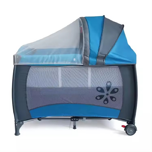 Cuna Corral Camping Plegable con Toldillo y Cambiador