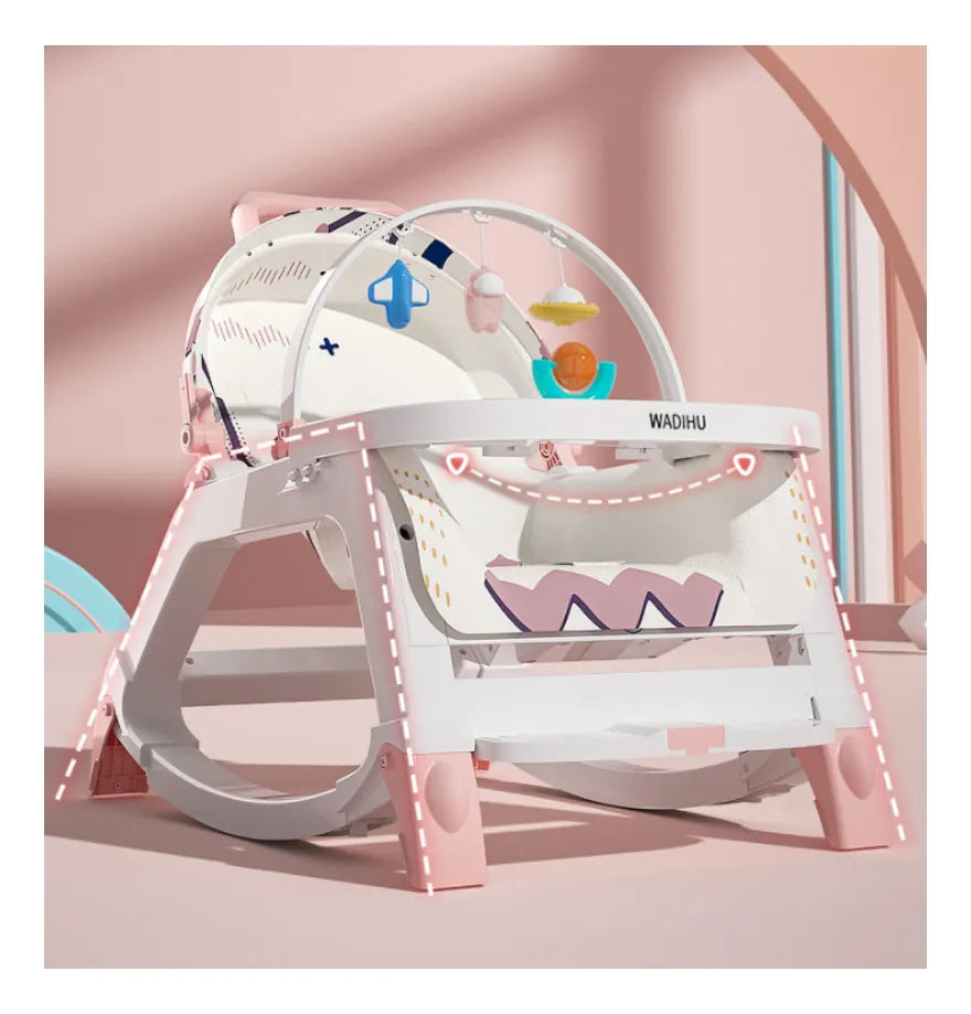 Silla Mecedora 5 En 1 Con Ruedas