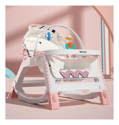 Silla Mecedora 5 En 1 Con Ruedas