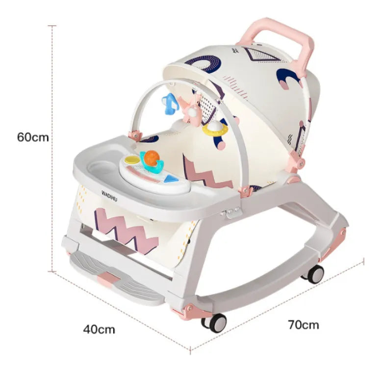 Silla Mecedora 5 En 1 Con Ruedas