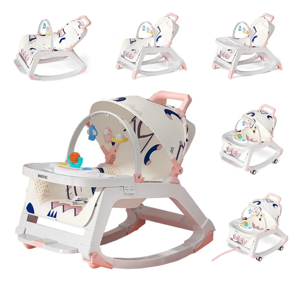 Silla Mecedora 5 En 1 Con Ruedas