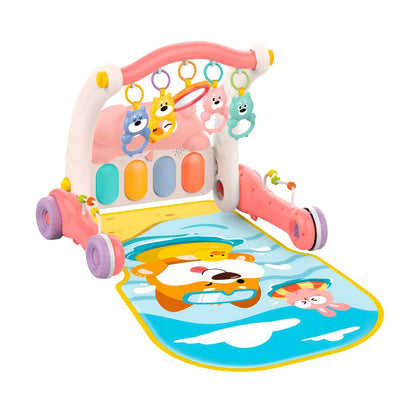 Gimnasio Piano Musical 2 en 1 con Caminador