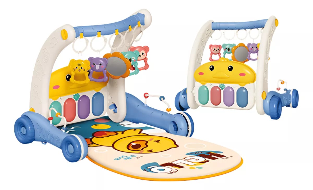 Gimnasio Piano Musical 2 en 1 con Caminador