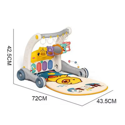 Gimnasio Piano Musical 2 en 1 con Caminador