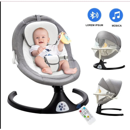 Silla Mecedora Reclinable Con Comedero