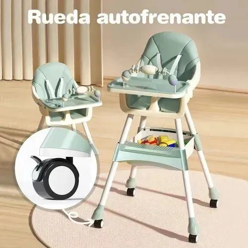 Silla Comedor Plegable Con Ruedas