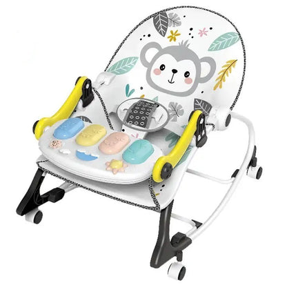 Silla Mecedora Musical con Piano y Ruedas