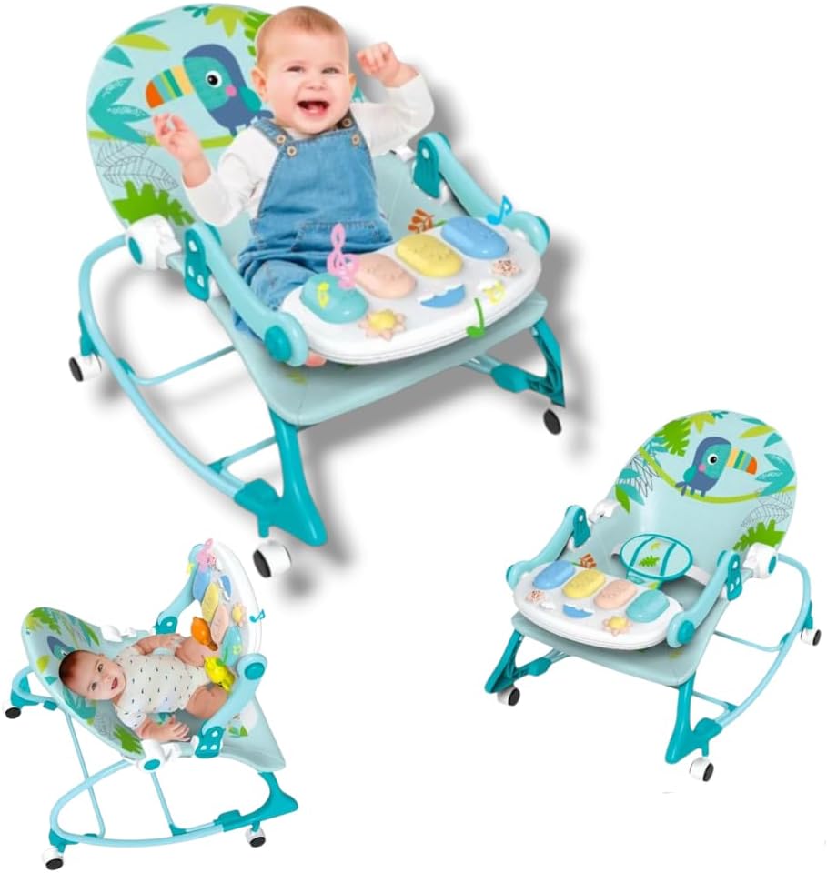 Silla Mecedora Musical con Piano y Ruedas