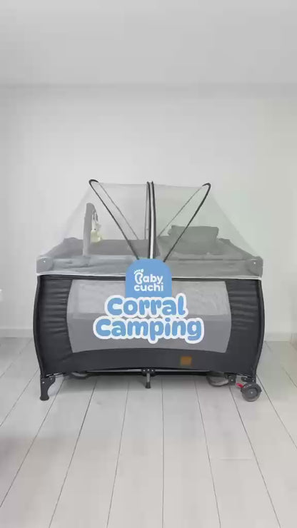 Corral Mecedora Media Carpa Campus para Bebé
