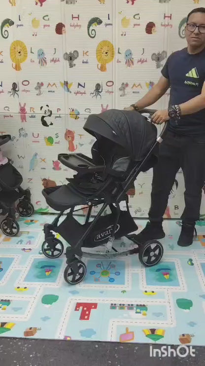 Coche Maleta MecedoraReversible con bandeja y Ropon